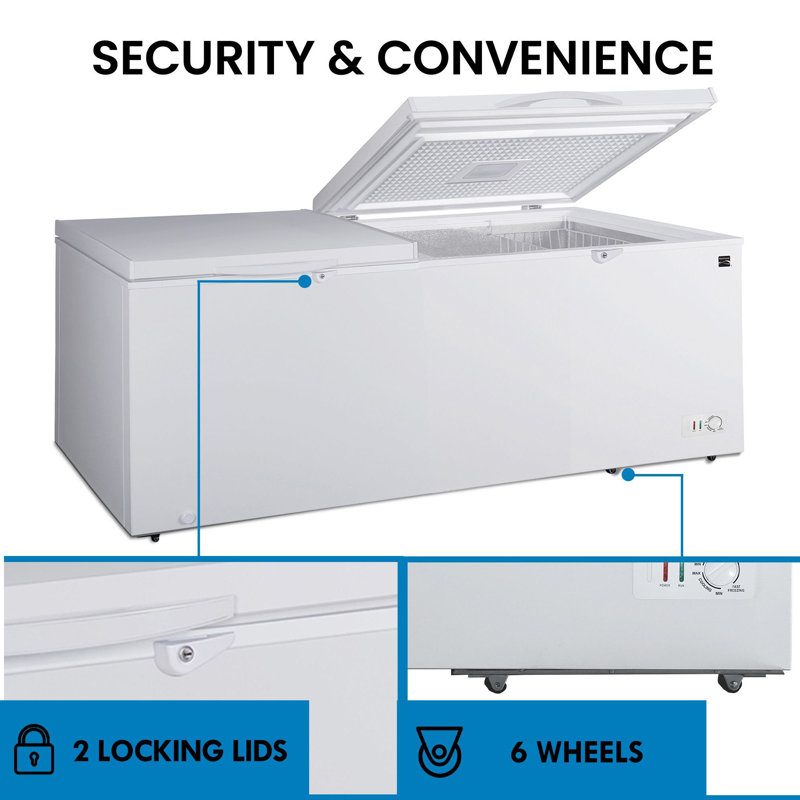 Kenmore 21 cu. ft. Garage Ready Chest Freezer with Adjustable
